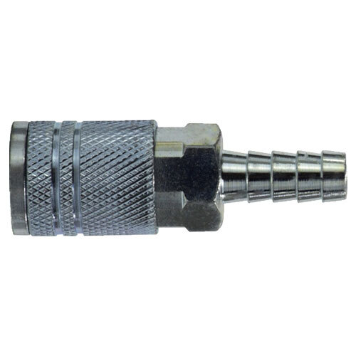 98842 3/8 X 3/8 ZINC FINISH STEEL PNEUMATIC INDUSTRIAL INTERCHANGE HOSE ID COUPLER