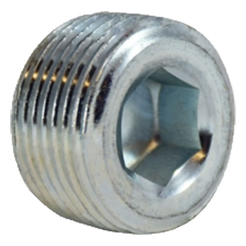 66761 1/8 ZINC STEEL PIPE COUNTERSUNK PLUG HEX SOCKET