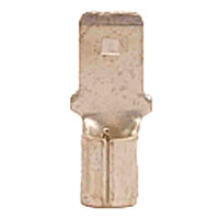 12-10 AWG UNINSULATED BUTTED SEAM MALE QUICK CONNECT .250 TAB WIDTH