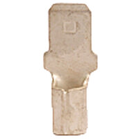 12-10 AWG UNINSULATED BRAZED SEAM MALE QUICK CONNECT .250 TAB WIDTH