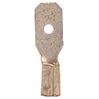 16-14 AWG UNINSULATED BRAZED SEAM MALE QUICK CONNECT .187 TAB WIDTH