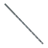 1/8 X 12 HSS 118 DEGREE POINT EXTRA LENGTH DRILL BIT ROUND SHANK 9 FLUTE LENGTH