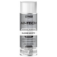 GLOSS WHITE HI-TECH ENAMEL SPRAY PAINT 16OZ CAN 12 OZ FILL