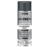 GLOSS DARK GRAY HI-TECH ENAMEL SPRAY PAINT 16OZ CAN 12 OZ FILL