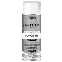 FLAT WHITE HI-TECH ENAMEL SPRAY PAINT 16OZ CAN 12 OZ FILL