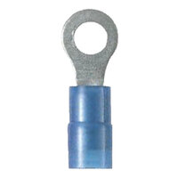 16-14 AWG NYLON INSULATED RING CONNECTOR WITH #4 STUD