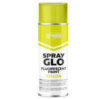 FLUORESCENT YELLOW SPRAY GLO WATER BASE SPRAY PAINT 12OZ