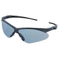 NEMESIS SAFETY GLASSES CLEAR LIGHT BLUE LENS BLUE FRAME