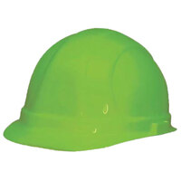 ERB SAFETY 19990 FRONT BRIM HARD HAT TYPE 1 CLASS E 6-POINT RATCHET HI-VIS LIME