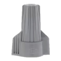 2-8 AWG GRAY WINGED WIRE NUT FINGER GRIP CONNECTOR