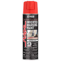 FLUORESCENT RED STRIPE 9-SERIES INVERTED GROUND SOLVENT BASE MARKING PAINT 20OZ CAN 170Z FILL