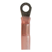 22-18 AWG HEAT SHRINK CRIMP AND SEAL RING CONNECTOR WITH #4 STUD