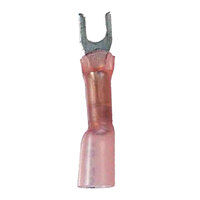 22-18 AWG HEAT SHRINK CRIMP AND SEAL SPADE CONNECTOR WITH #6 STUD