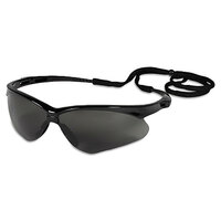 NEMESIS SAFETY GLASSES ANTI-FOG BLACK LENS BLACK FRAME