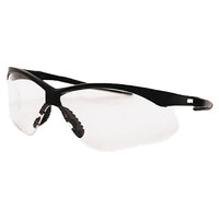 NEMESIS SAFETY GLASSES CLEAR LENS BLACK FRAME