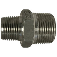 1/4 X 1/8 304 STAINLESS STEEL REDUCINC HEX NIPPLE