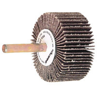 1 X 1 X 80 GRIT MOUNTED FLAP WHEEL 1/4 SHANK ALUMINUM OXIDE A