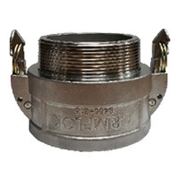 2 316 STAINLESS STEEL SELF LOCKING CAM AND GROOVE CRIMPLOK FEMALE COUPLER X MALE NPT TYPE B