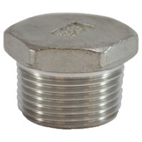 1/8 316 STAINLESS STEEL CORED HEX HEAD PLUG