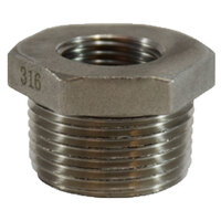 1/4 X 1/8 316 STAINLESS STEEL PIPE HEX BUSHING