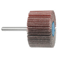 2 X 1 1/2 X 80 GRIT MOUNTED FLAP WHEEL 1/4 SHANK ALUMINUM OXIDE A