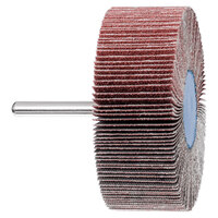 3 X 1 X 80 GRIT MOUNTED FLAP WHEEL 1/4 SHANK ALUMINUM OXIDE A