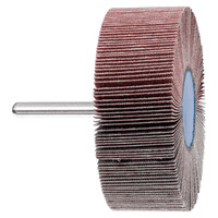 3 X 1 X 180 GRIT MOUNTED FLAP WHEEL 1/4 SHANK ALUMINUM OXIDE A