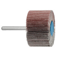 2 X 1 X 40 GRIT MOUNTED FLAP WHEEL 1/4 SHANK ALUMINUM OXIDE A