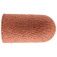 27/32 X 1 9/16 X 280 GRIT POLICAP ABRASIVE CAP TAPERED WITH RADIUS END SHAPE L ALUMINUM OXIDE A