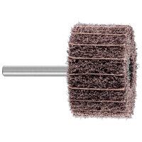 2 X 1 X 100 GRIT POLINOX MOUNTED FLAP WHEEL INTERLEAVED CONSTRUCTION 1/4 SHANK ALUMINUM OXIDE A