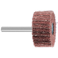 1 1/2 X 3/4 X 180 GRIT POLINOX MOUNTED FLAP WHEEL INTERLEAVED CONSTRUCTION 1/4 SHANK ALUMINUM OXIDE