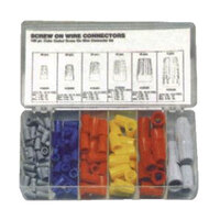 120 PIECE SCREW ON WIRE NUT CONNECTOR KIT PLASTIC DRAWER