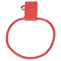 12 AWG 30 AMP ATC INLINE WATER TIGHT FUSE HOLDER RED WITH 12" WIRE LOOP