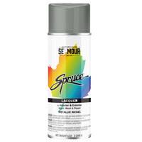 METALLIC NICKEL (GUN METAL GRAY) SPRUCE ENAMEL SPRAY PAINT 16OZ CAN 12OZ FILL