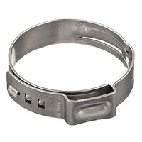 37.8-41.0MM ALL STAINLESS STEEL STEPLESS ONE EAR HOSE CLAMP