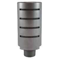 1/8 ALUMINUM BODY 50 MESH STAINLESS STEEL ELEMENT PNEUMATIC HIGH FLOW MUFFLER SLIT PATTERN