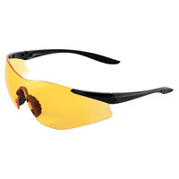 SNIPEFISH SAFETY GLASSES ORANGE ANTI-FOG LENS MATTE BLACK FRAME