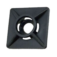 3/4 X 3/4 BLACK CABLE TIE ADHESIVE MOUNT