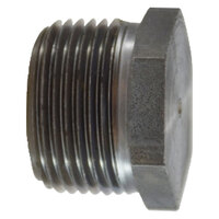 1/8 BLACK STEEL PIPE SOLID HEX HEAD PLUG