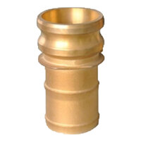 1/2 BRASS CAM AND GROOVE CAMLOCK MALE ADAPTER X HOSE SHANK TYPE E