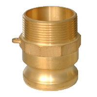 1/2 BRASS CAM AND GROOVE CAMLOCK MALE ADAPTER X MALE NPT TYPE F