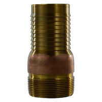 1/2 BRASS COMBINATION KING NIPPLE HOSE BARB X MALE PIPE