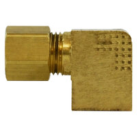 1/8 X 1/8 BRASS COMPRESSION 90 DEGREE BARSTOCK FEMALE ELBOW