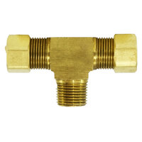 1/4 X 1/8 BRASS COMPRESSION BARSTOCK MALE BRANCH TEE