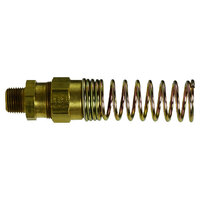 3/8 X 1/4 BRASS DOT AIR BRAKE HOSE END MALE ADAPTER WITH SPRING