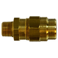 3/8 X 1/4 BRASS DOT AIR BRAKE HOSE END MALE ADAPTER