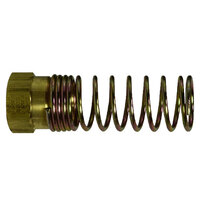 3/8 BRASS DOT AIR BRAKE HOSE END NUT AND SPRING ASSEMBLY