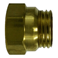 3/8 BRASS DOT AIR BRAKE HOSE END NUT FOR USE WITH SPRING