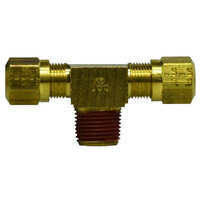 3/8 X 1/4 X 1/4 BRASS DOT NYLON AIR BRAKE MALE BRANCH TEE