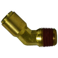 1/4 X 1/8 BRASS DOT PUSH-IN 45 DEGREE MALE ELBOW